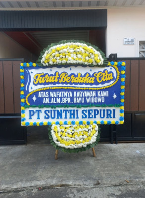 Papan Bunga Duka di Pasir Gadung